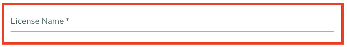 license