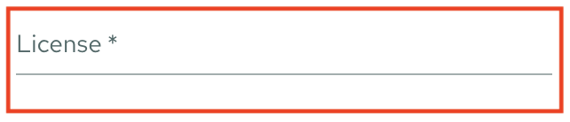 license